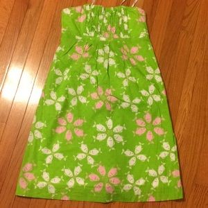 Lilly Pulitzer strapless dress size 4